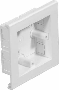 Univolt Outlet Boxes For Switches And Sockets, For Clip-On Mounting On Maxi Trunking Profile, 1 Gang, White